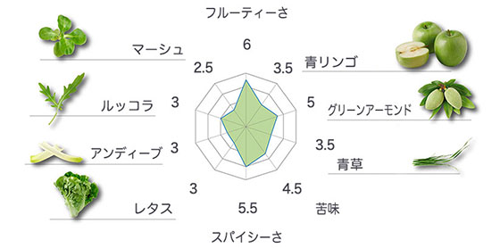 corcanibraテイストチャート